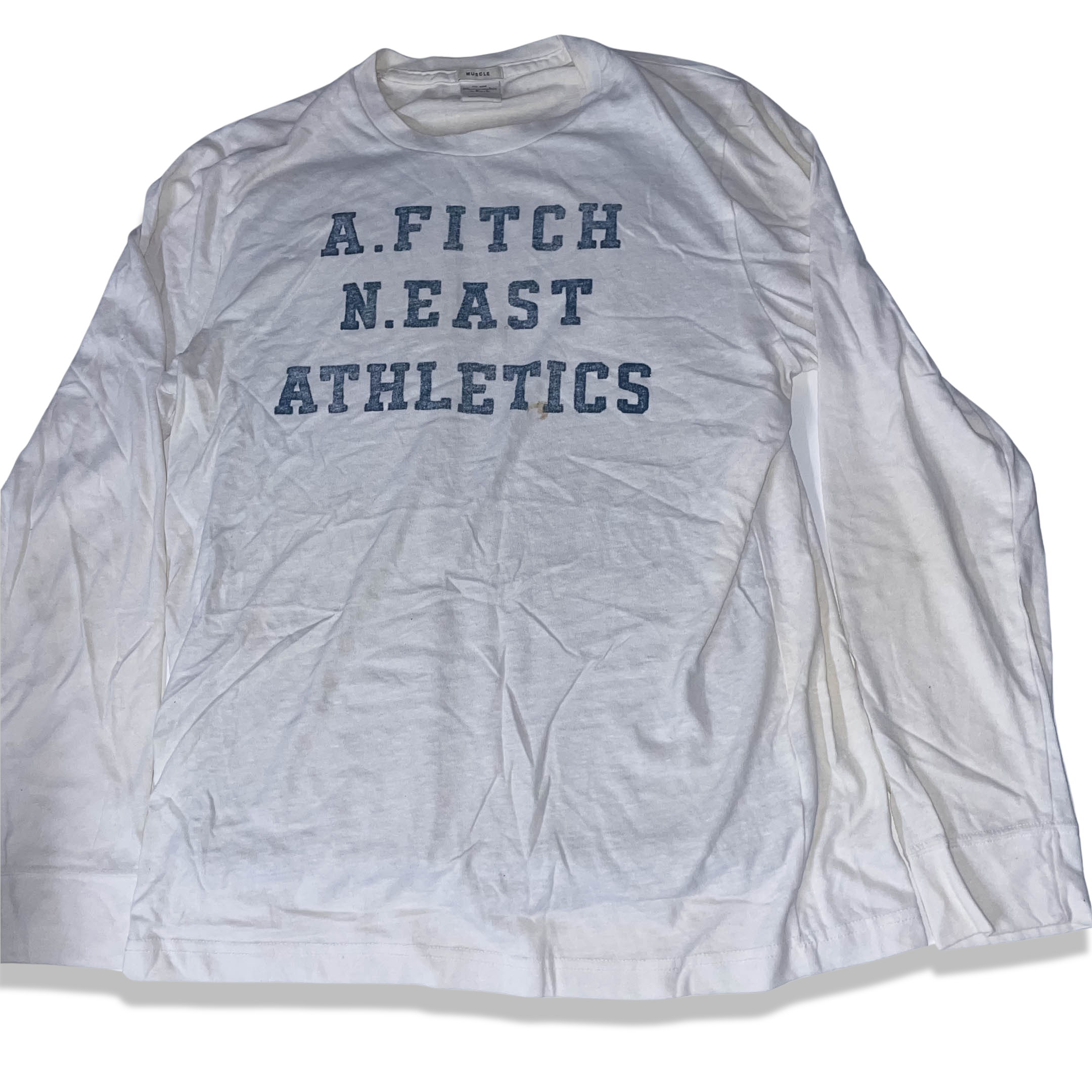 Vintage Abercrombie & Fitch N.East Athletics large white sweatshirt