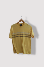 Vintage Yellow Adidas print mens large tees