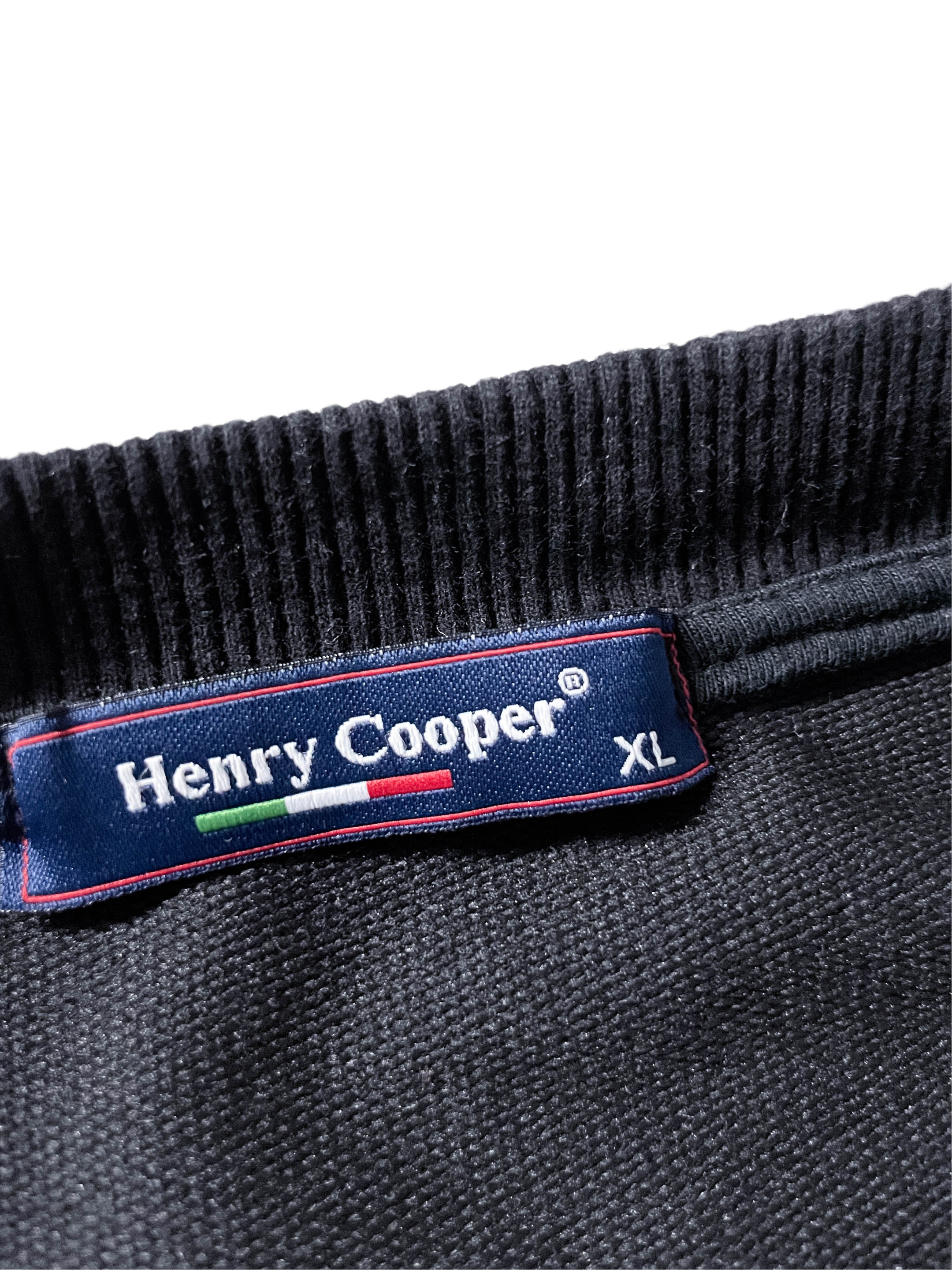 Vintage Henry Cooper Los Angeles print crew neck black XL sweatshirt