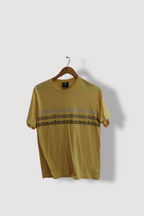 Vintage Yellow Adidas print mens large tees