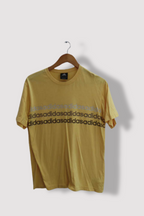 Vintage Yellow Adidas print mens large tees