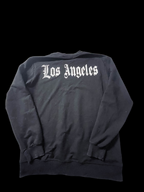 Vintage Henry Cooper Los Angeles print crew neck black XL sweatshirt