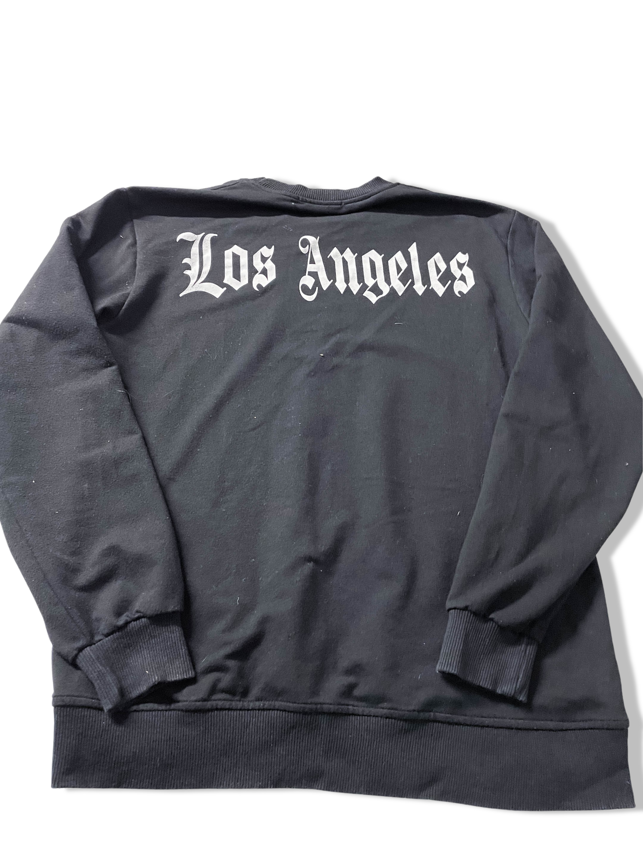 Vintage Henry Cooper Los Angeles print crew neck black XL sweatshirt