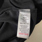 Vintage Womens Next Knee length Velvour black 90's dress in S/M |L34W18|SKU 3735