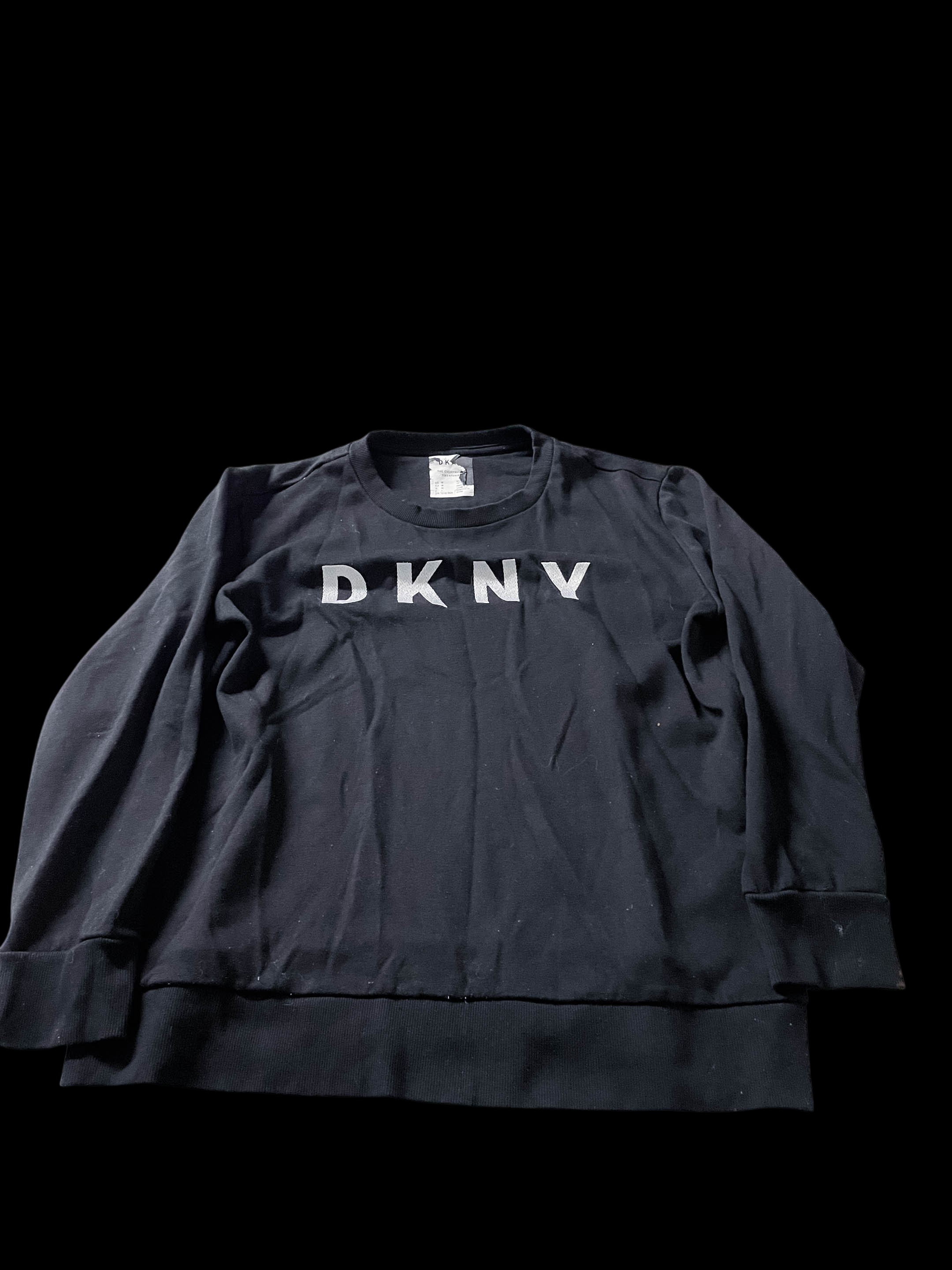 Vintage DKNY print  small black sweatshirt