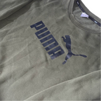 Vintage Khaki Green Puma big logo Medium Mens sweatshirt