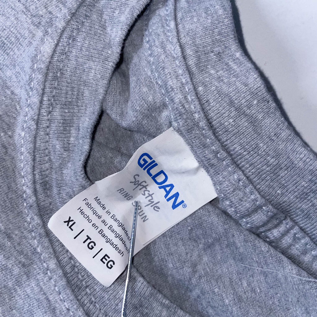 Vintage Grey Gildan Carling print mens XL short sleeve tees