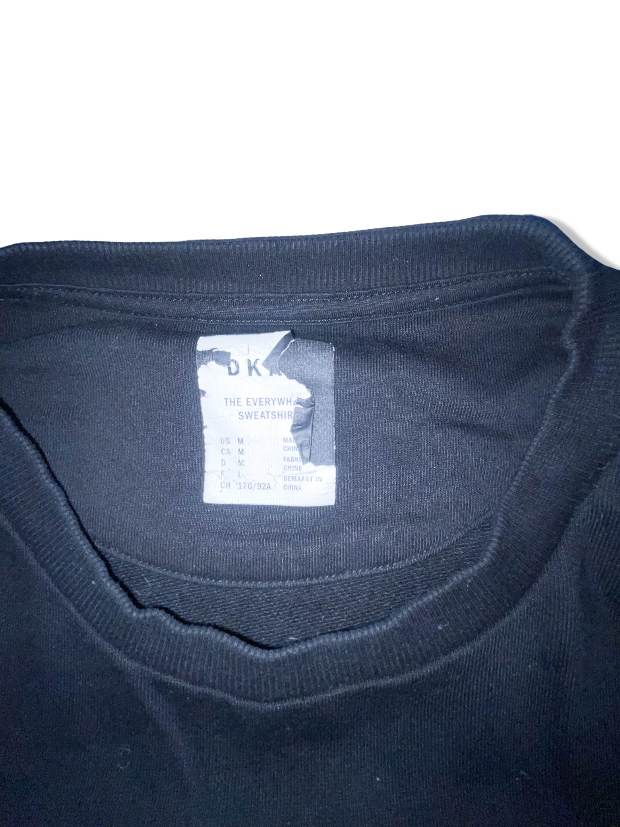 Vintage DKNY print  small black sweatshirt