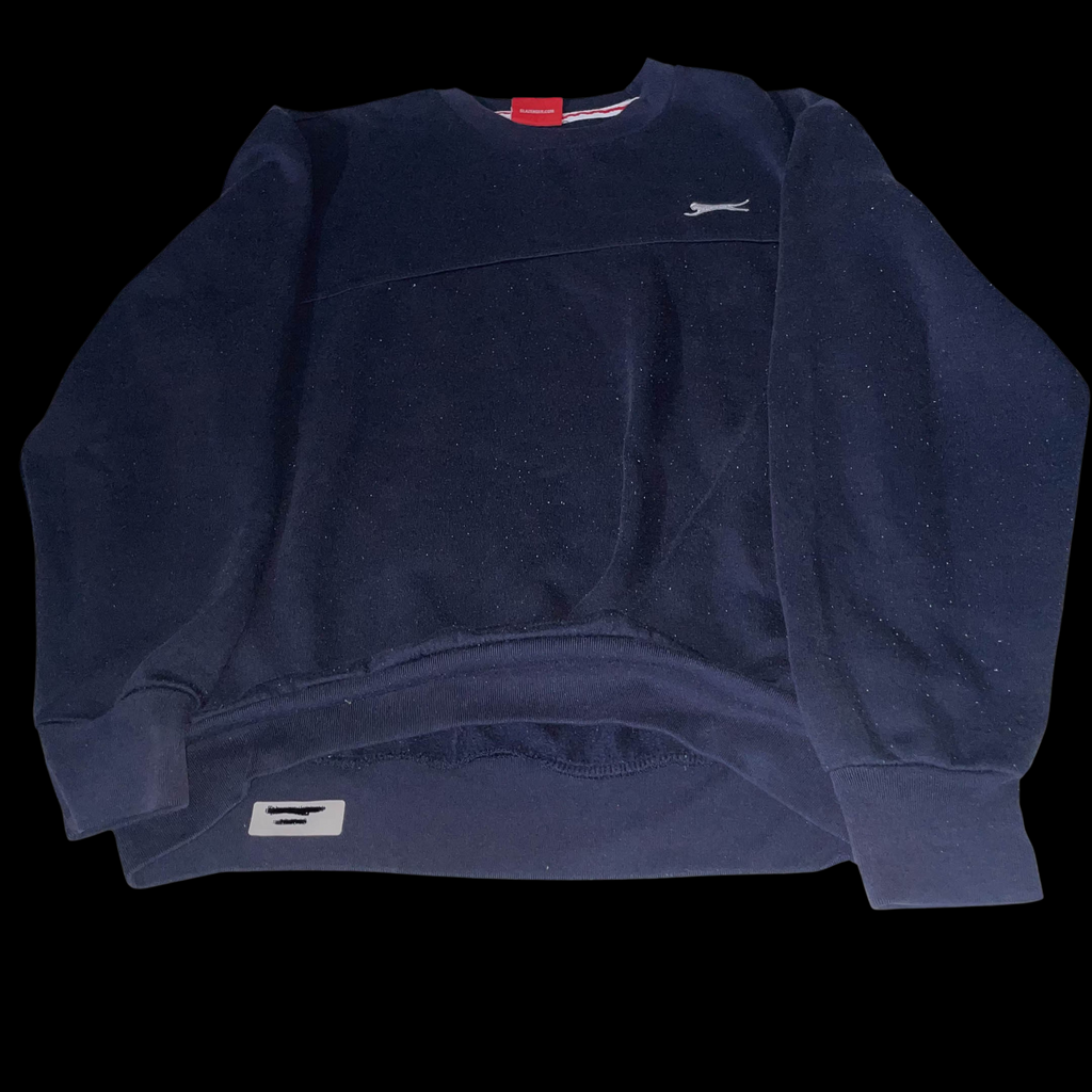 Vintage Slazenger mens blue medium solid sweatshirt