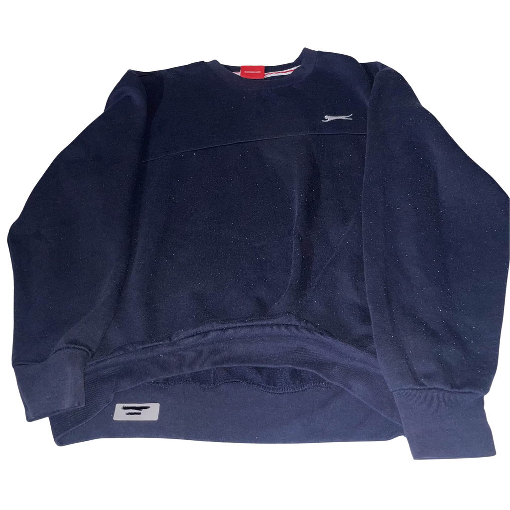 Vintage Slazenger mens blue medium solid sweatshirt