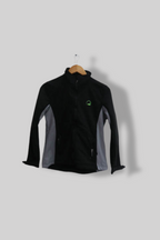 Vintage Black Windbreaker full zip large jacket