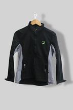 Vintage Black Windbreaker full zip large jacket