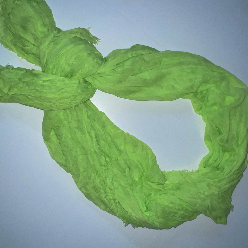 Vintage Codello women's mint green viscose scarf | W 29 L 70 | SKU 3665