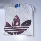 Vintage White Adidas Originals graphics medium short sleeve tees