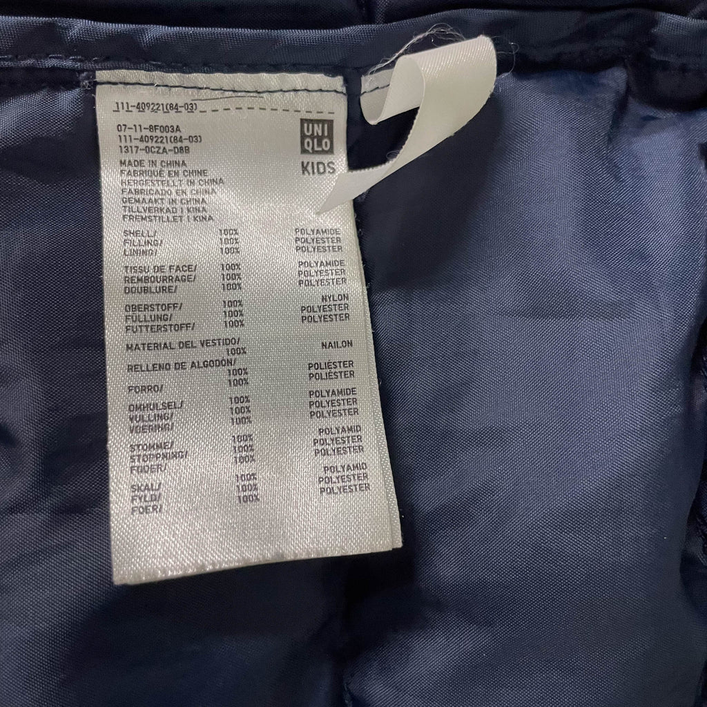 Vintage Uniqlo Kids puffer padded navy sleeveless jacket in S| 9-13YRS| SKU 3740