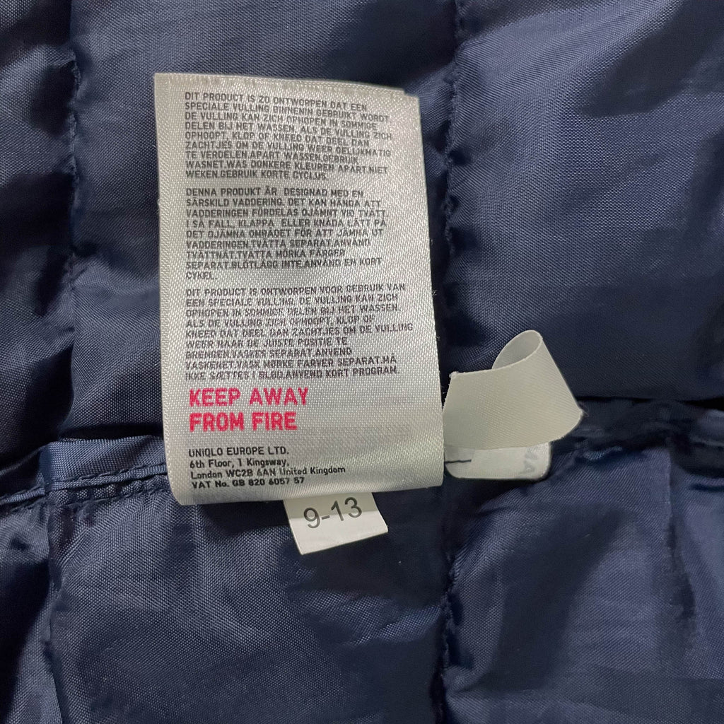 Vintage Uniqlo Kids puffer padded navy sleeveless jacket in S| 9-13YRS| SKU 3740