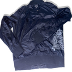 Vintage Gangster Unit since 1983 black medium full zip up leather jacket