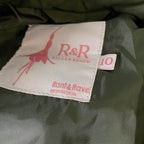 Women's Relax & Renew Cream/Green puffer padded Irish  full zip jacket 10|SKU 3739