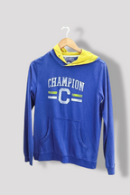 Vintage Womens Champions graphics blue small hoodie