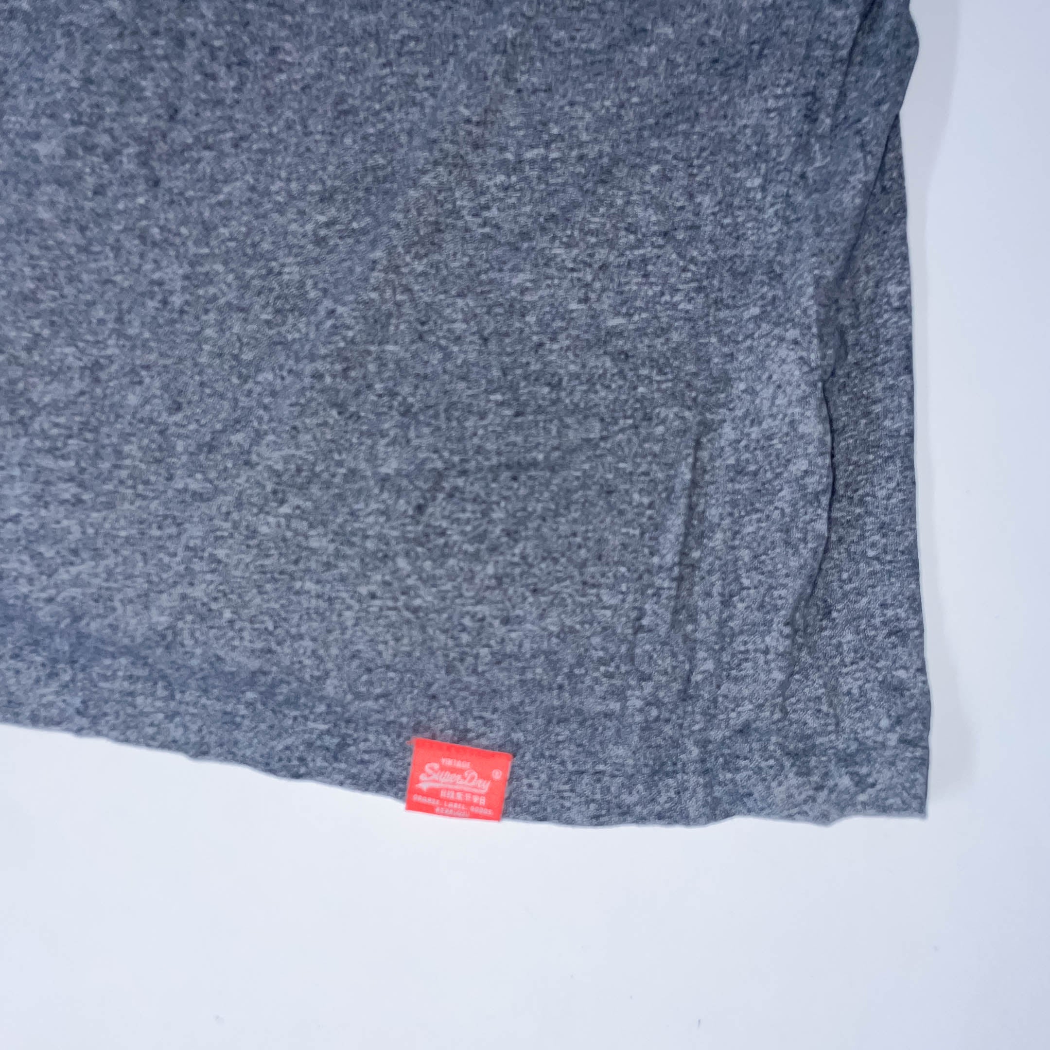 Vintage Superdry grey colorblock medium mens round neck tees