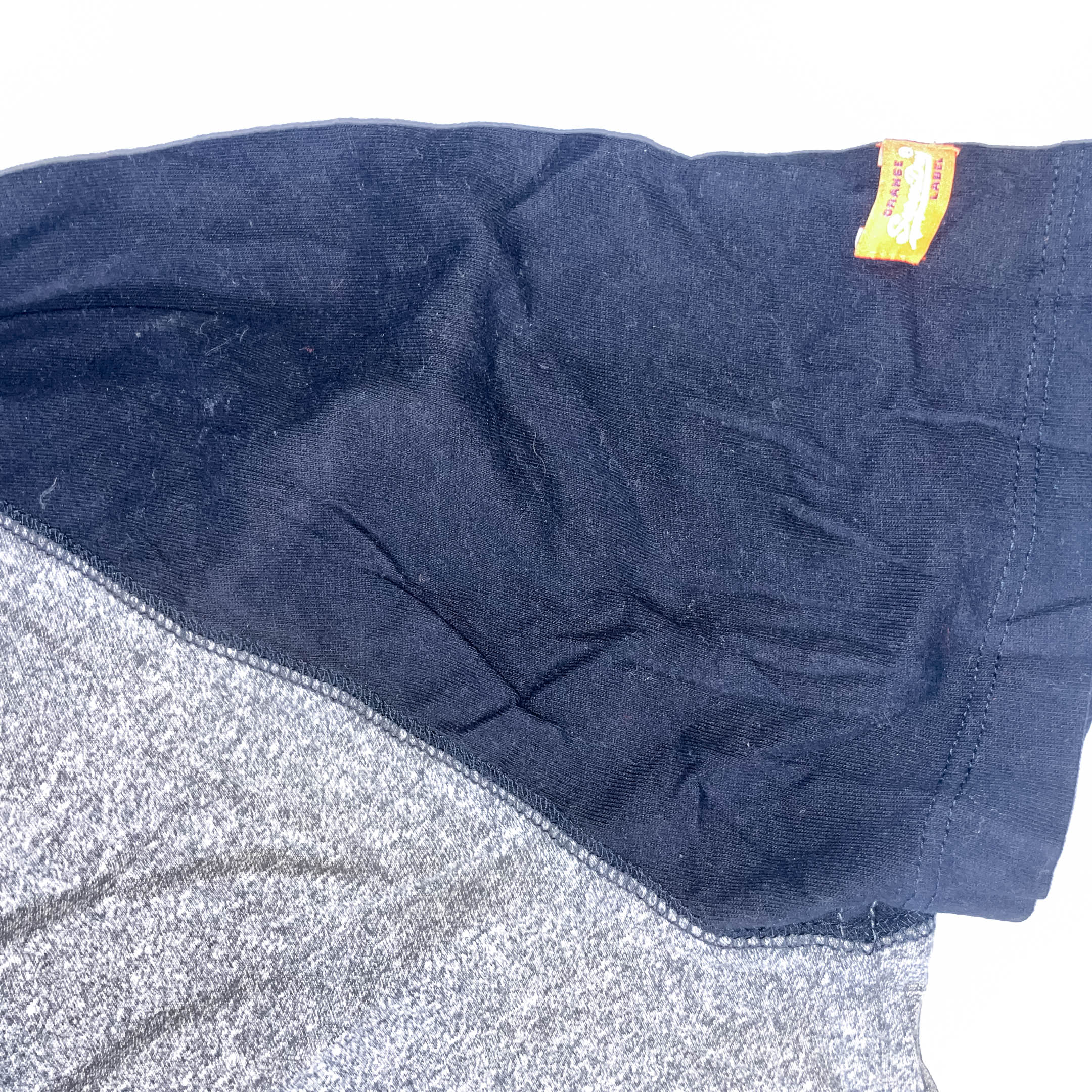 Vintage Superdry grey colorblock medium mens round neck tees