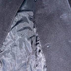 Men's Banana Republic wool double button breasted black trench coat in XL| 3697