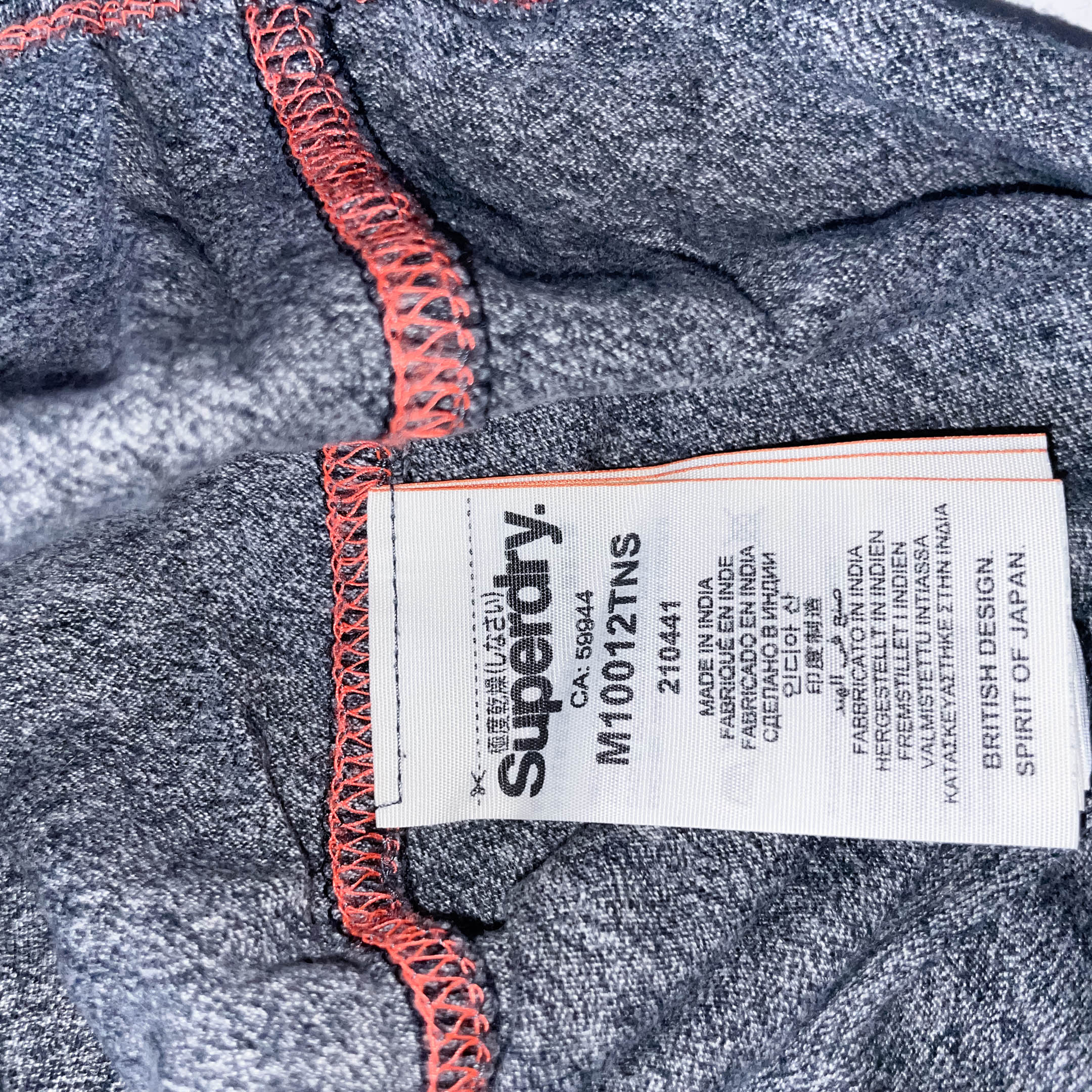 Vintage Superdry grey colorblock medium mens round neck tees