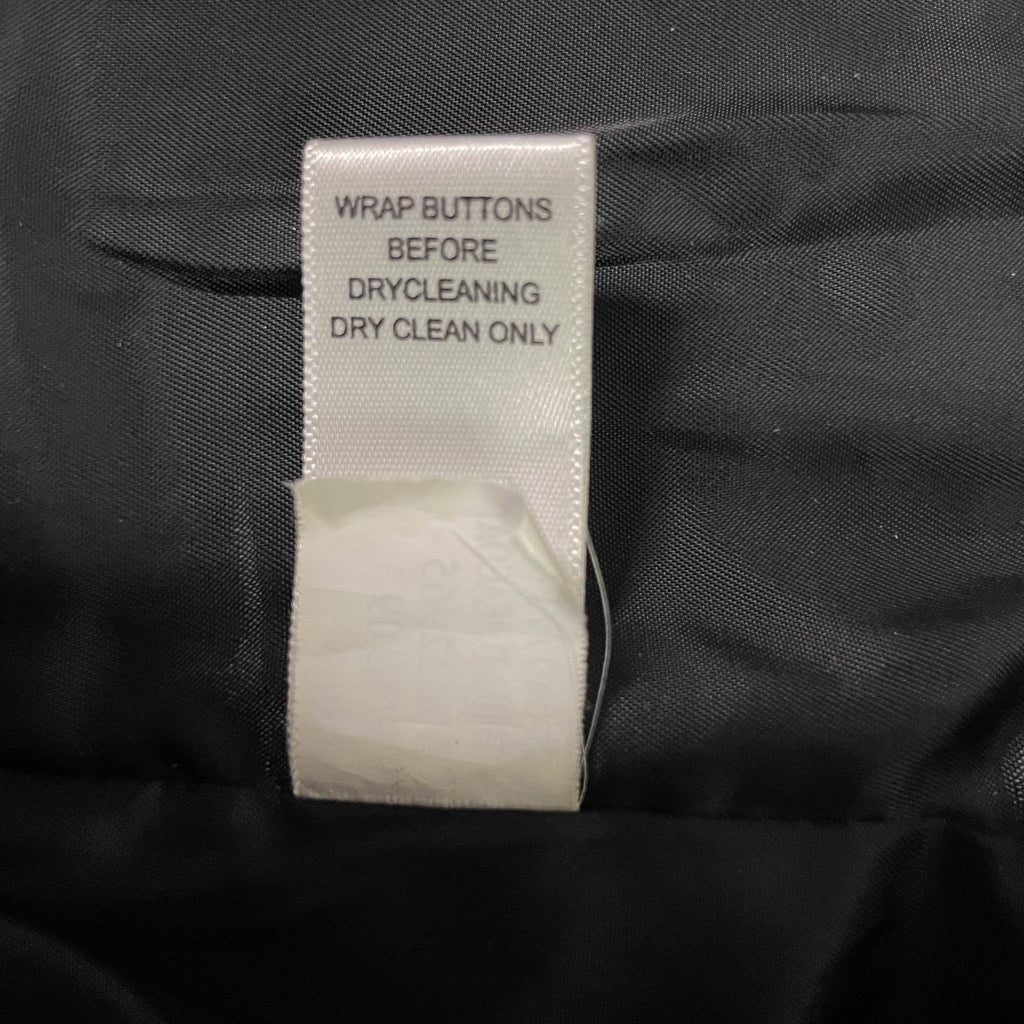 Men's Banana Republic wool double button breasted black trench coat in XL| 3697