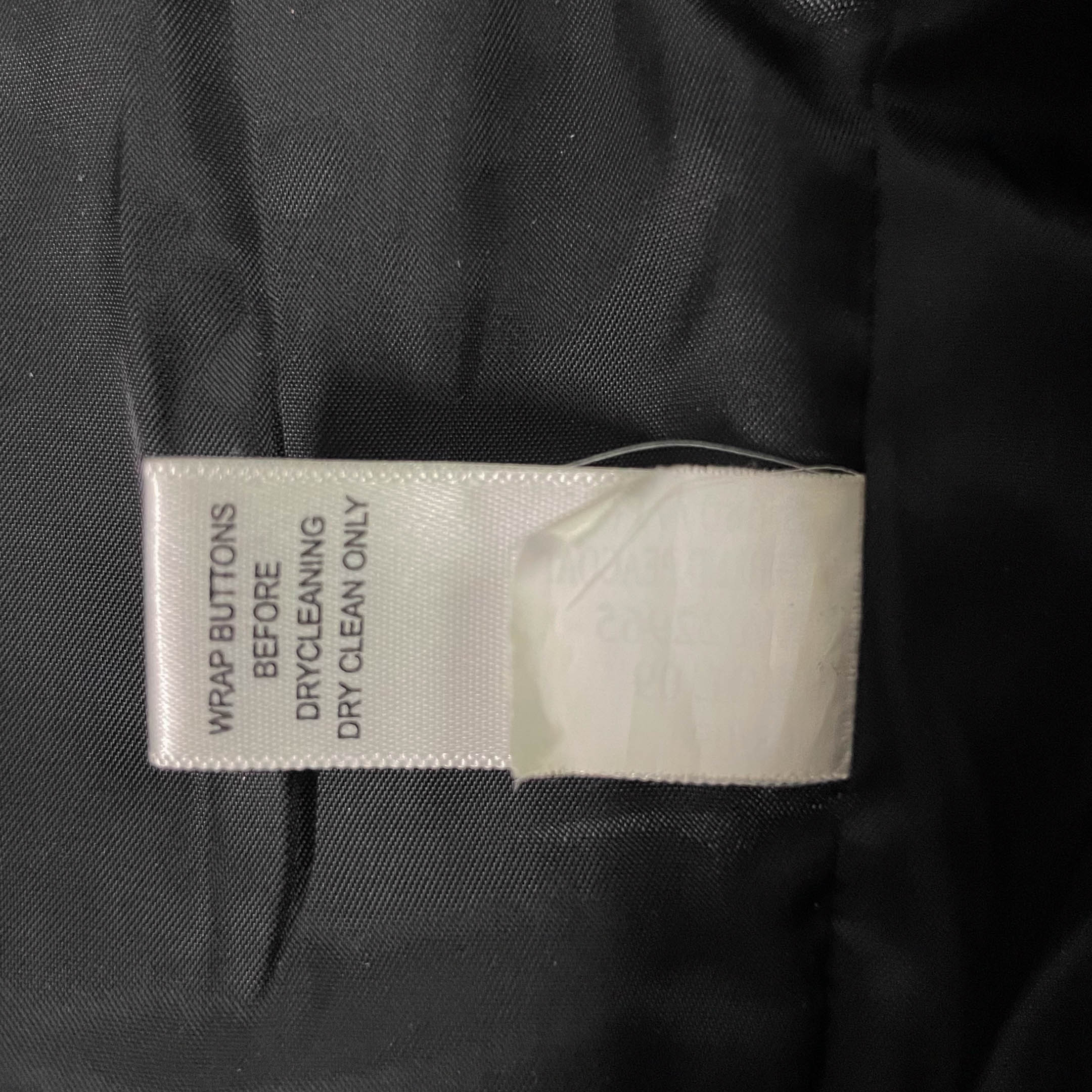 Men's Banana Republic wool double button breasted black trench coat in XL| 3697