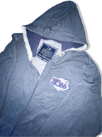 Vintage LTB Big logo full zip up grey hoodie size XXL