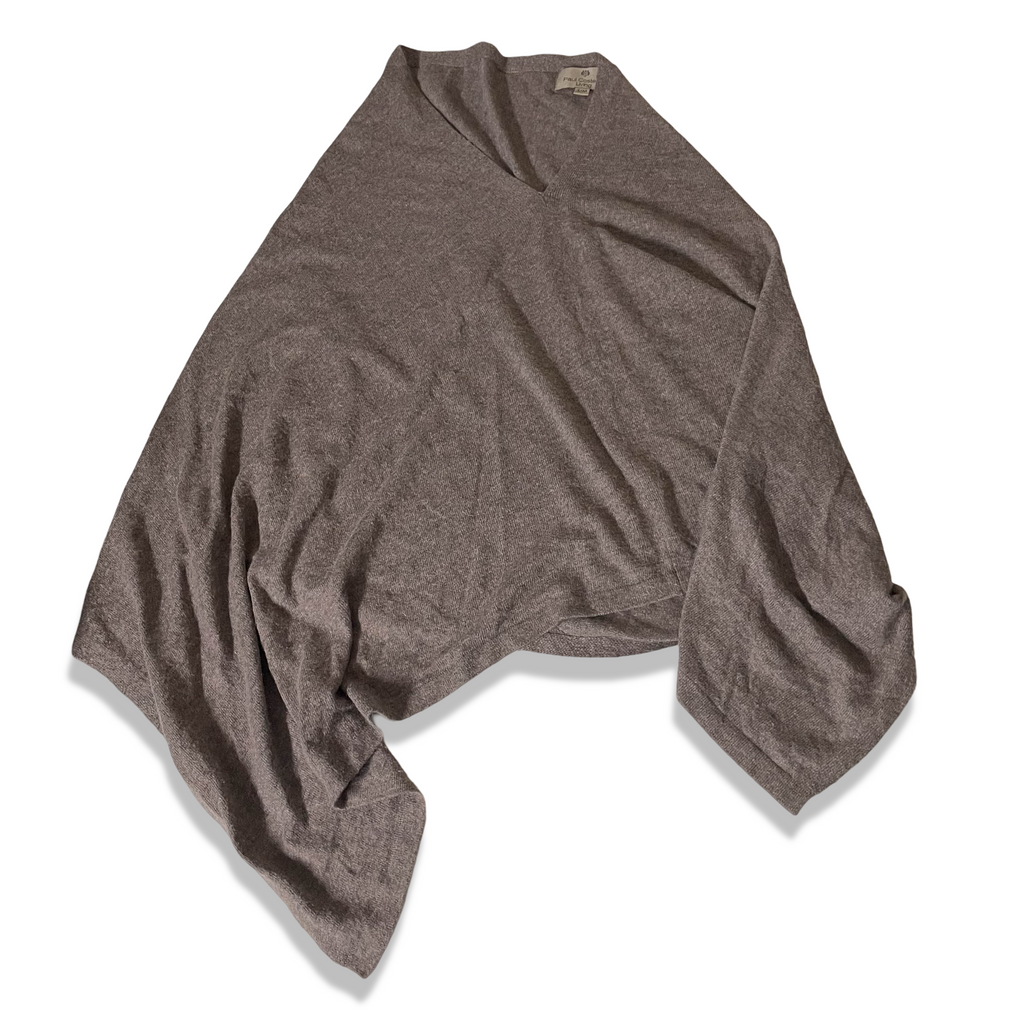 Vintage Paul Costelloe Living grey shawl S/M L 25 W 43| SKU 3741