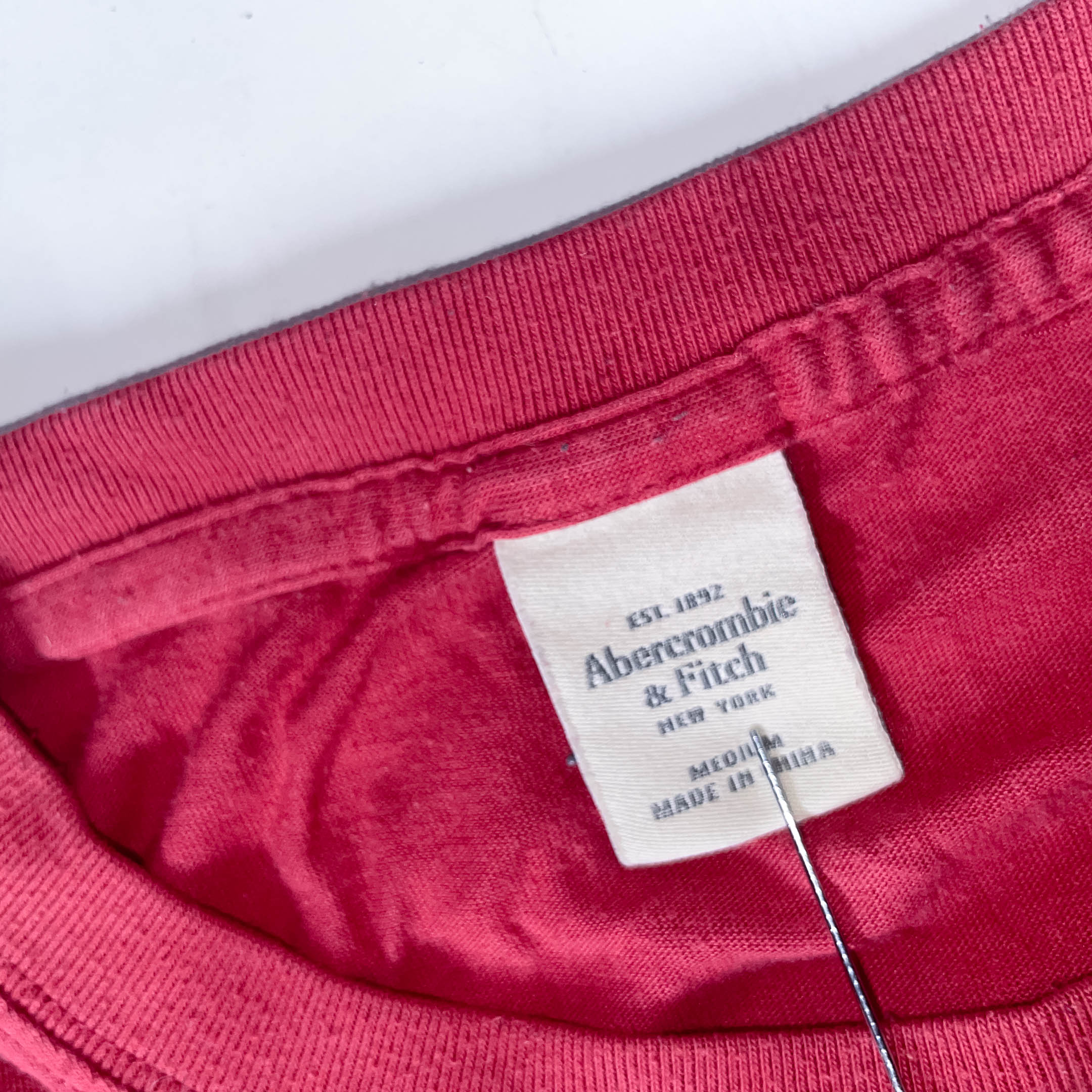 Vintage Abercrombie & Fitch New york Athletic Dept. Red medium tees