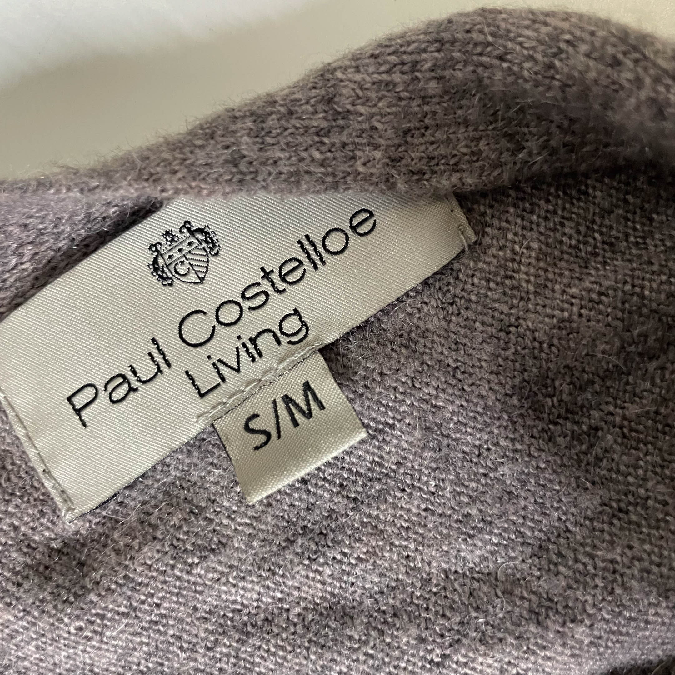 Vintage Paul Costelloe Living grey shawl S/M L 25 W 43| SKU 3741