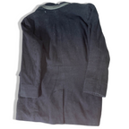 Men's Banana Republic wool double button breasted black trench coat in XL| 3697