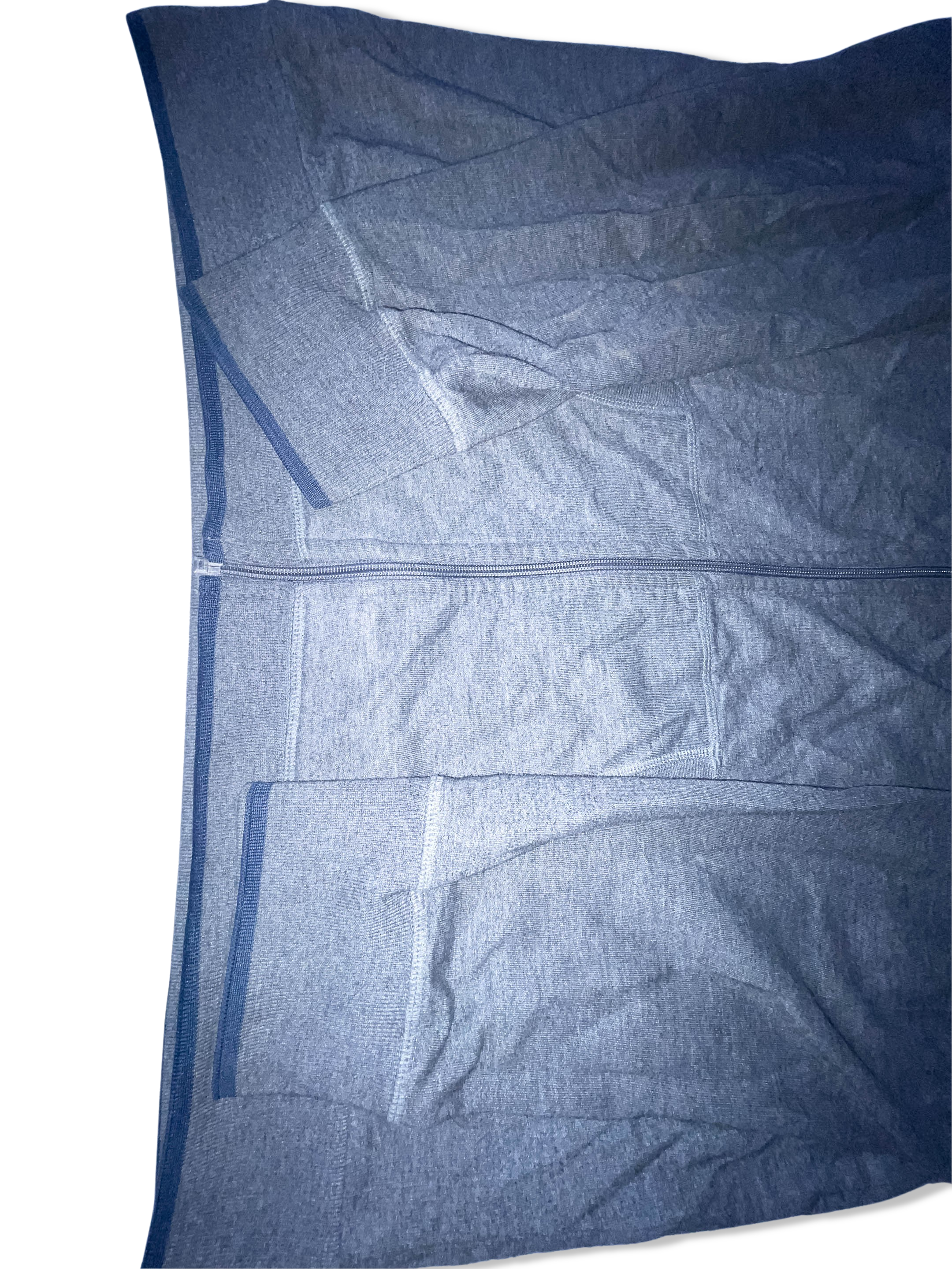 Vintage LTB Big logo full zip up grey hoodie size XXL