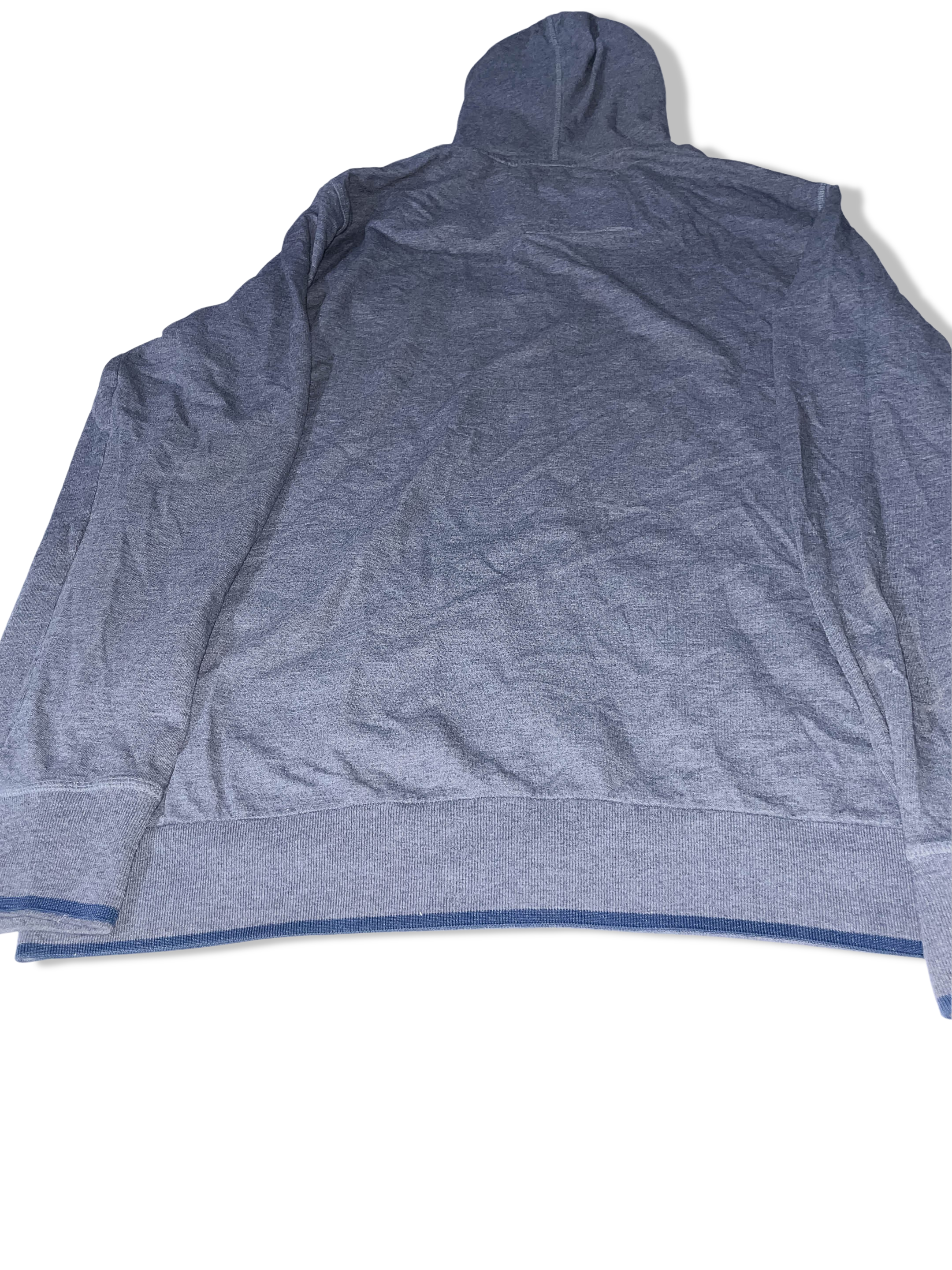 Vintage LTB Big logo full zip up grey hoodie size XXL