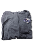 Vintage LTB Big logo full zip up grey hoodie size XXL