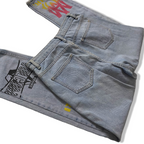 Vintage Almiri stone Volcom graphics print mens blue jeans trouser|L 36 W26|3706