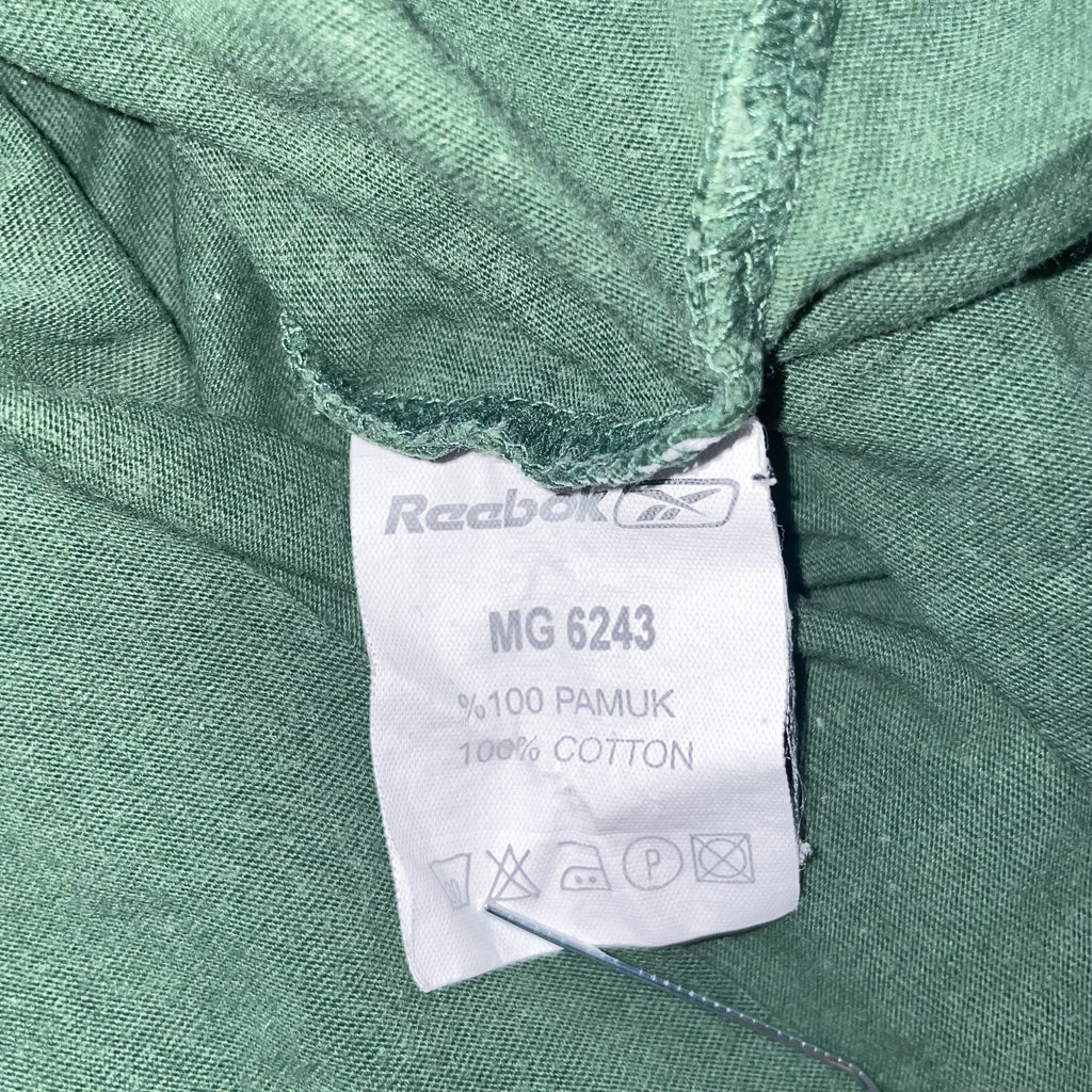 Vintage Reebok Athletic green large cotton short sleve tshirt