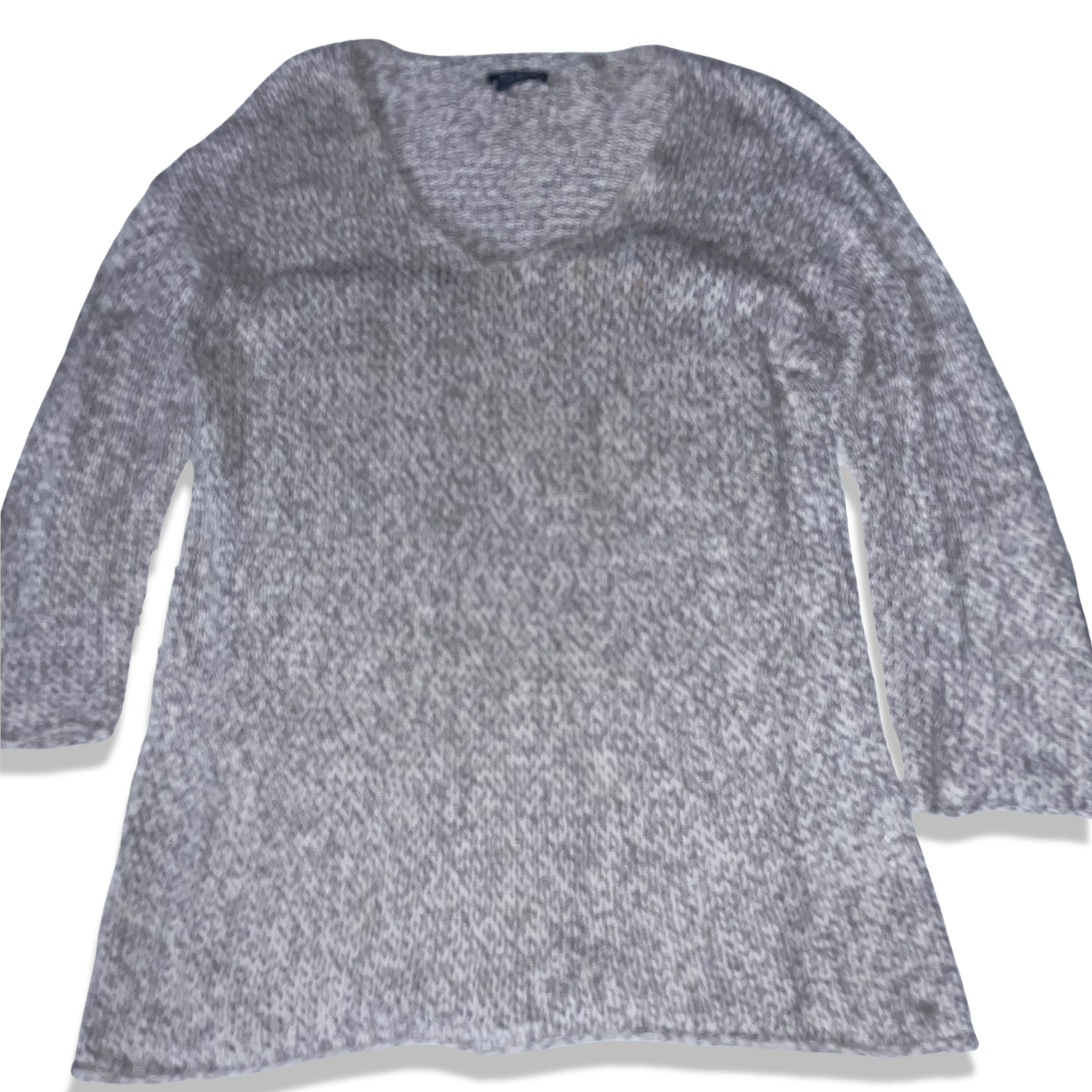 Vintage womens Marc'o polo cotton like cashmere grey vneck medium sweatshirt