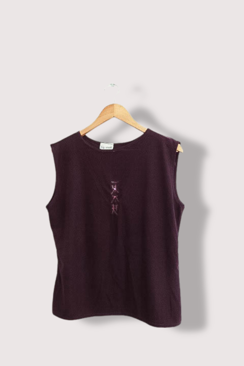 Womens y2k purple sleeveless top XL