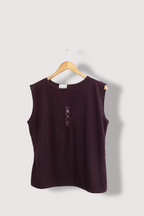 Womens y2k purple sleeveless top XL