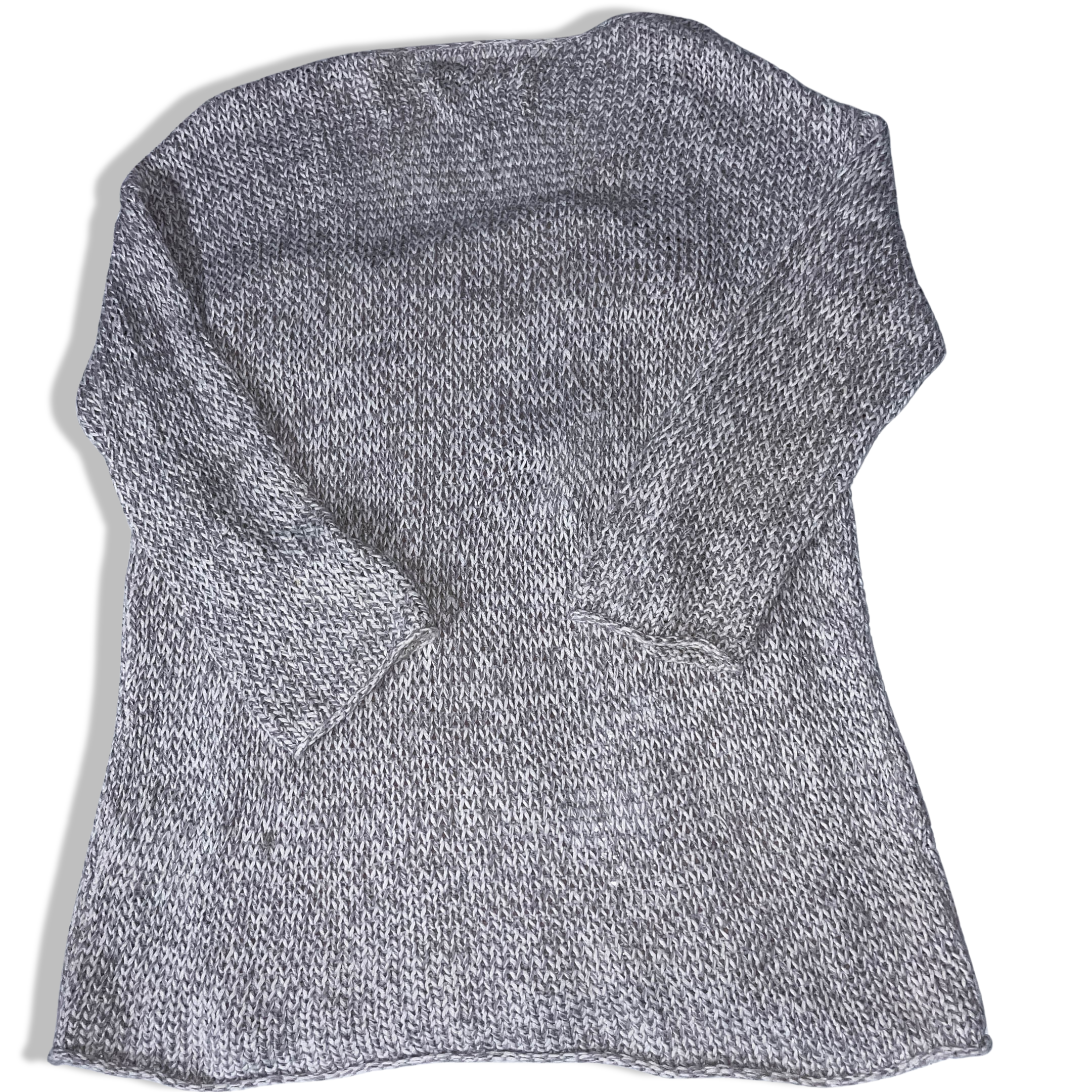 Vintage womens Marc'o polo cotton like cashmere grey vneck medium sweatshirt