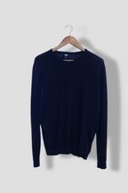Vintage Uniqlo mens medium long sleeve black knitted sweatshirt