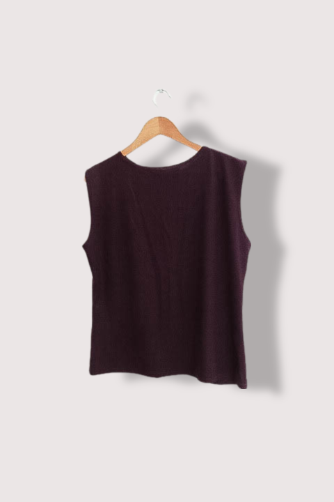 Womens y2k purple sleeveless top XL