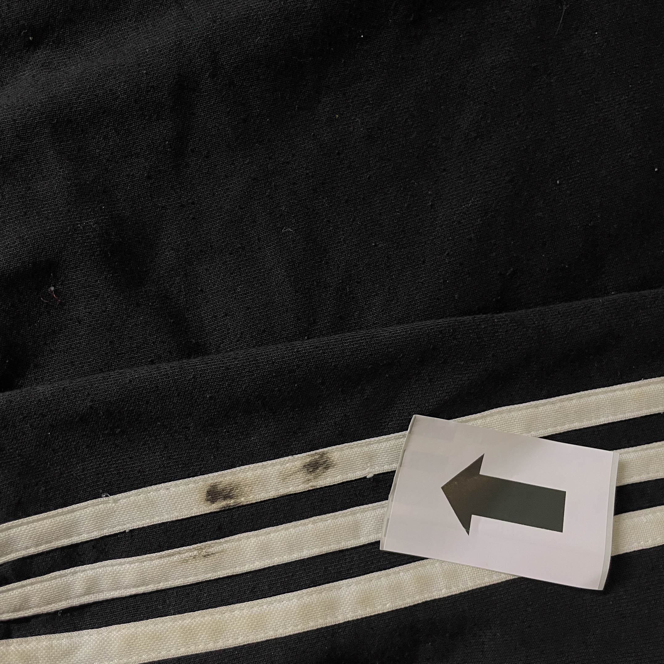 Vintage Adidas Men's sport essentials black 3 stripe Hooded jacket in S|SKU 3743