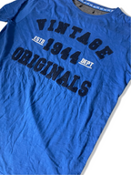 Vintage Est 1944 Originals graphics blue medium short sleeve tees