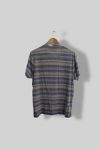 Vintage Mark & Spencer north coast grey multistriped medium polo shirt