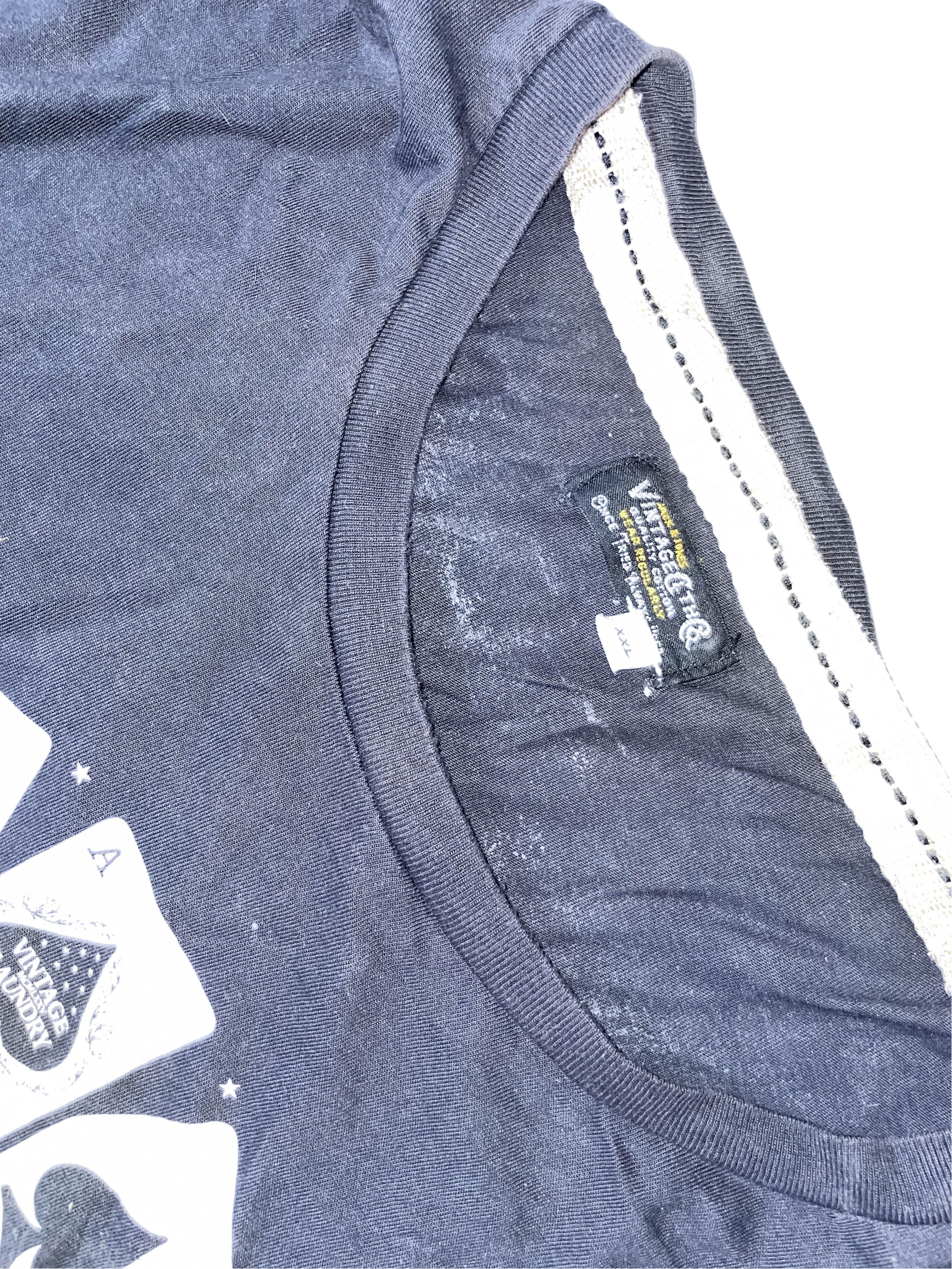 Vintage Las Vegas Nevada Royal Flush graphics black tees XXL