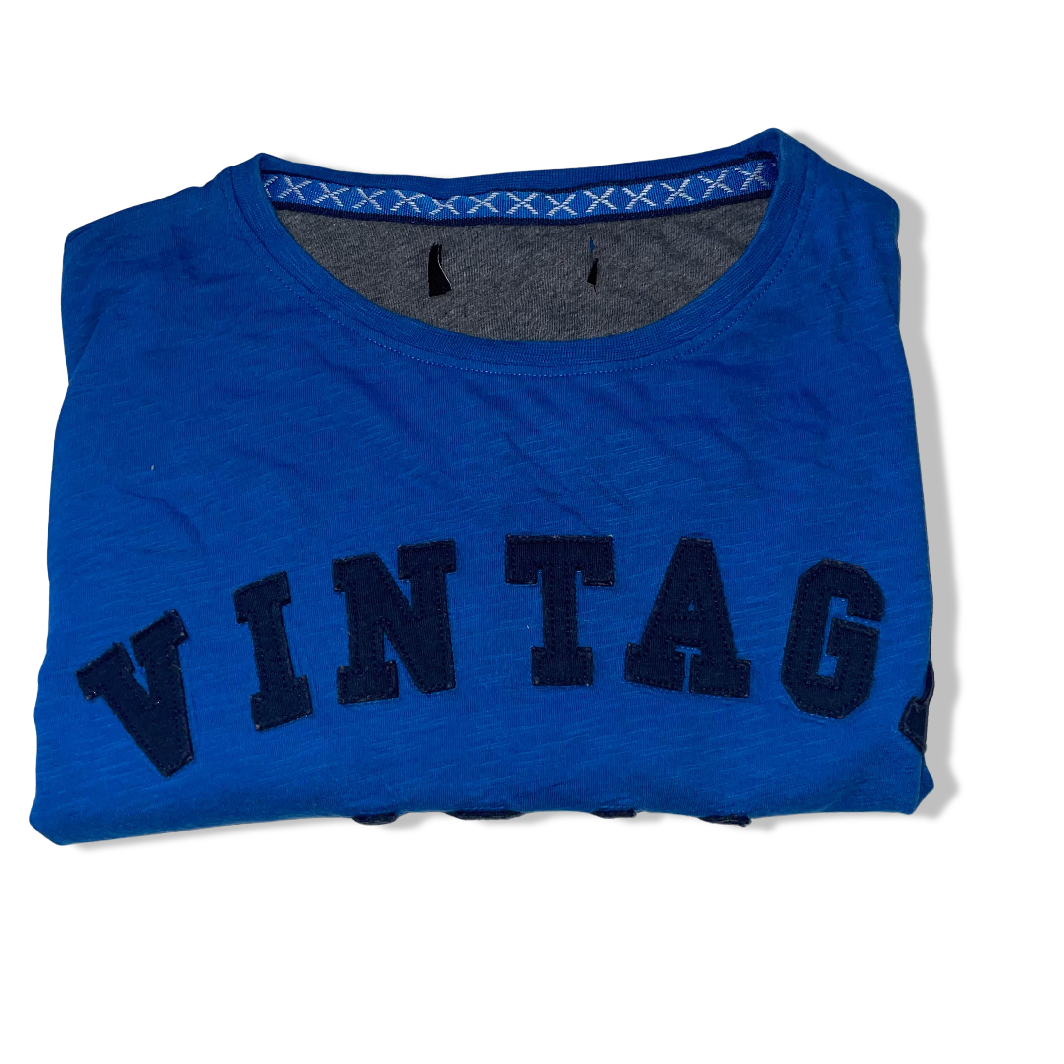 Vintage Est 1944 Originals graphics blue medium short sleeve tees